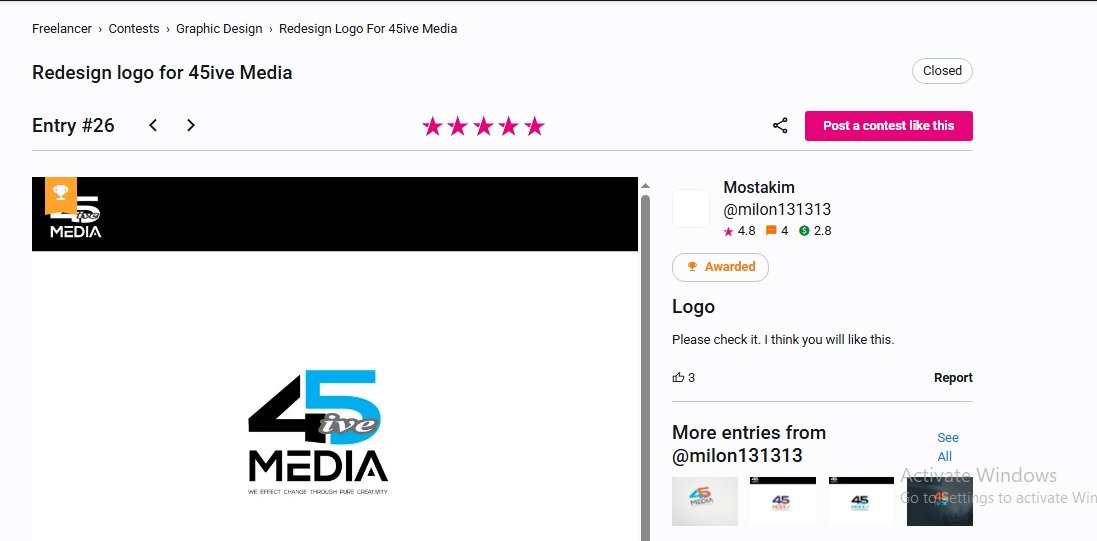 Logo for 45Live Media Company